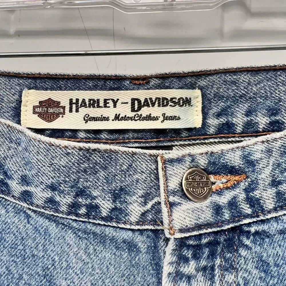 Men's Harley Davidson W44xL32 Jeans Biker Vintage Retro Y2K NOC3898